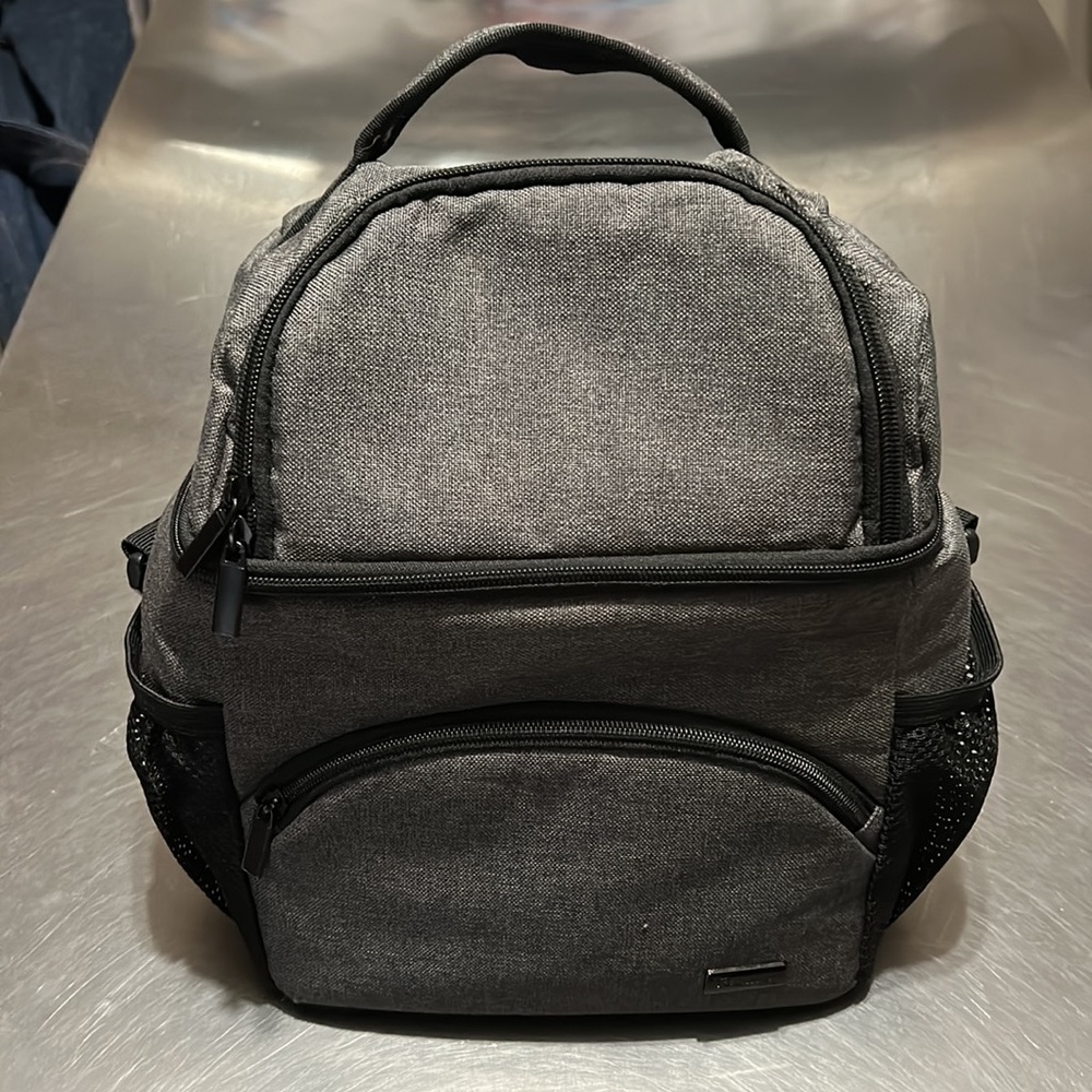 Teamoy Fabric Lunch Bag with Plastic Lined Compartments